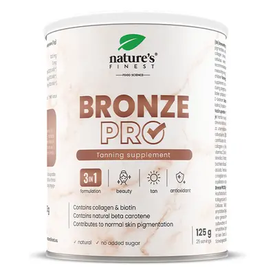 Bronze Pro: Tan-Enhancing Drink with Copper, BovineCollagen, Vitamins - No Capsules, 125g