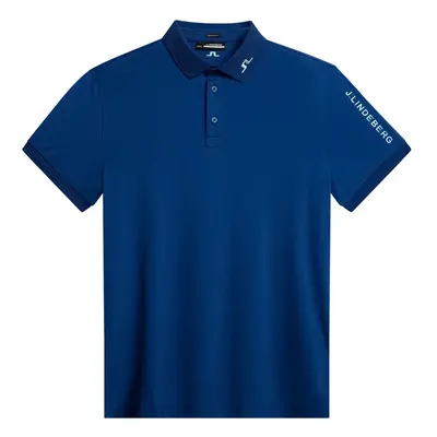 J.LINDEBERG TOUR TECH REG FIT GOLF POLO SHIRT - ESTATE BLUE - M