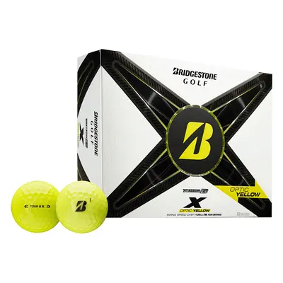 BRIDGESTONE TOUR B X GOLF BALLS - YELLOW - 1 Dozen