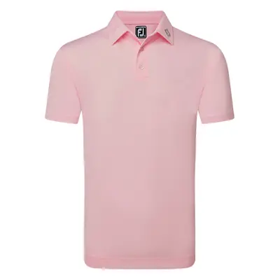 FOOTJOY 2025 STRETCH PIQUE ATHLETIC FIT GOLF POLO SHIRT - Light Pink - 81626 , 2XL