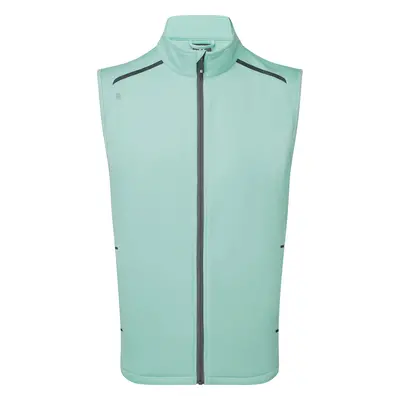 FOOTJOY THERMOSERIES FLEECE BACK GOLF VEST 89934 - SEAGLASS - S