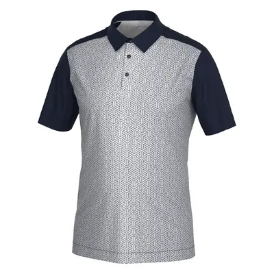 GALVIN GREEN MILE GOLF POLO SHIRT - NAVY / COOL GREY - M