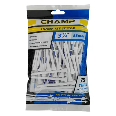 CHAMP WOODEN GOLF TEES BUMPER PACKS - 83mm x 75 Tees