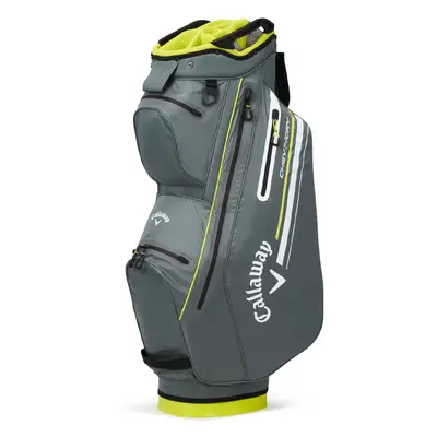 CALLAWAY CHEV DRY 14 WAY GOLF CART BAG - CHARCOAL / YELLOW