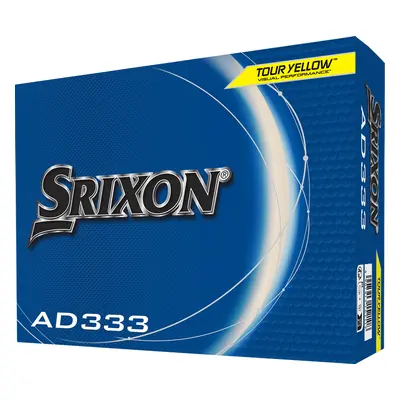 SRIXON 2025 AD333 GOLF BALLS - YELLOW - 1 Dozen