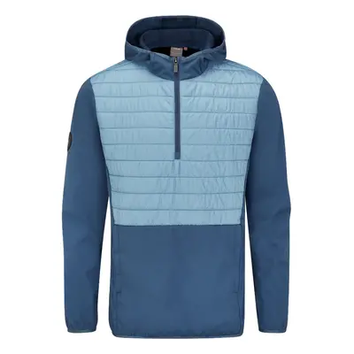 PING NORSE S5 ZONED PRIMALOFT GOLF HOODIE - STORMCLOUD / STONE BLUE - M