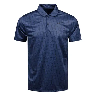 NIKE DRI-FIT VICTORY+ LONG LEAF POLO SHIRT - MIDNIGHT NAVY - M