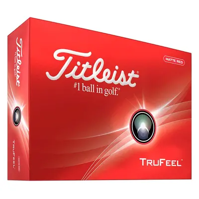 TITLEIST TRUFEEL GOLF BALLS - RED - 1 Dozen