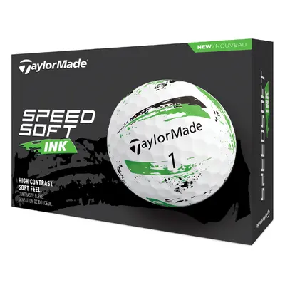 TAYLORMADE SPEEDSOFT INK GOLF BALLS - GREEN - 1 Dozen