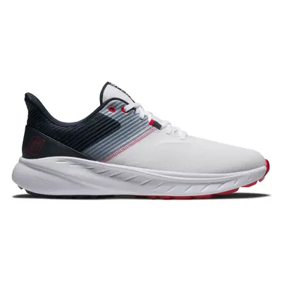 FOOTJOY 2025 FLEX GOLF SHOES 56289 - WHITE / NAVY / RED - 7 UK