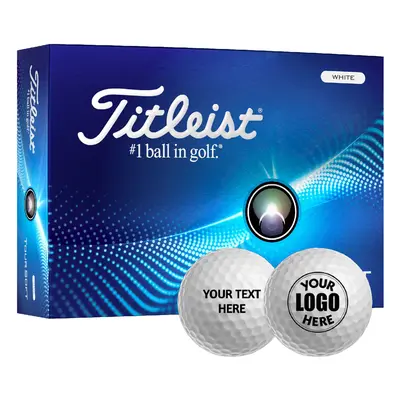 TITLEIST TOUR SOFT GOLF BALLS - WHITE PERSONALISED