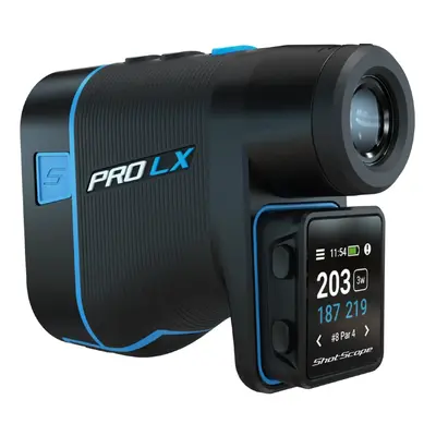 SHOT SCOPE PRO LX+ LASER RANGEFINDER / GOLF GPS / SHOT TRACKER - BLUE