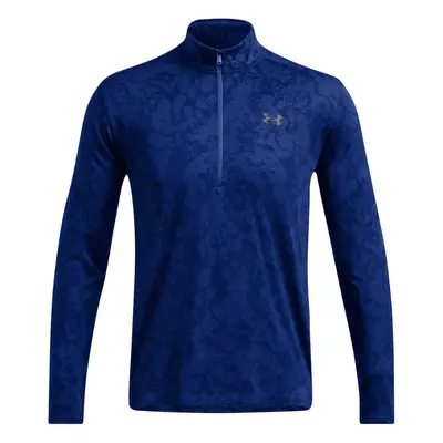 UNDER ARMOUR TECH VENT GEODE 1/4 ZIP GOLF PULLOVER - BLUE / BLACK - M