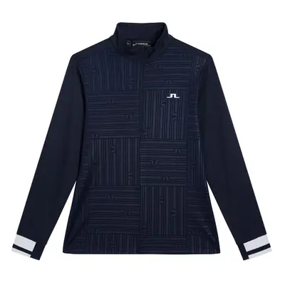 J.LINDEBERG DANNY DEBOSSED MIDLAYER - NAVY - S