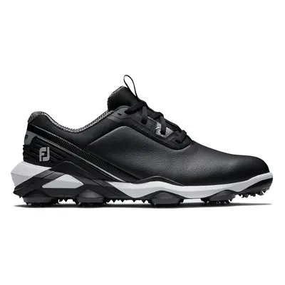 FOOTJOY 2025 TOUR ALPHA GOLF SHOES 55537 - BLACK / WHITE / SILVER - Standard , 7 UK