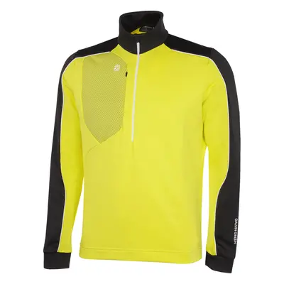 GALVIN GREEN DAVE INSULA™ GOLF PULLOVER – SUNNY LIME / BLACK - M