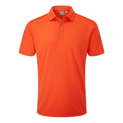 PING 2025 LINDUM GOLF POLO SHIRT - Orange , S