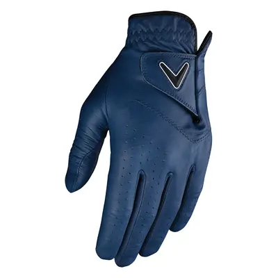 CALLAWAY OPTI-COLOUR LEATHER GOLF GLOVE - NAVY - LH (FOR RH GOLFER) , XL