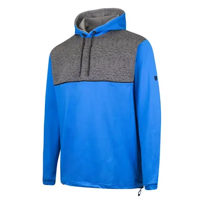 ISLAND GREEN FLEECE LINED GOLF HOODY - BLUE - M