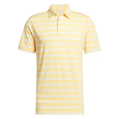 ADIDAS TWO-COLOR STRIPED GOLF POLO SHIRT - SEMI SPARK - S