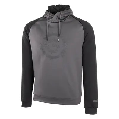 GALVIN GREEN DEVLIN INSULA GOLF HOODIE - FORGED IRON / BLACK - M