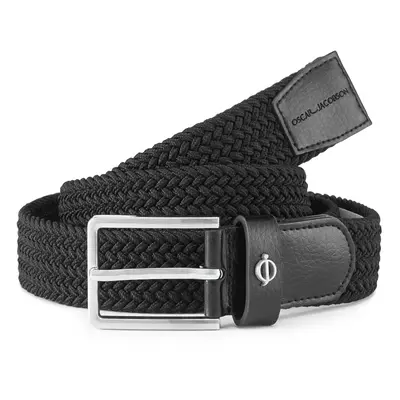 OSCAR JACOBSON MAXWELL WEBBING GOLF BELT - BLACK