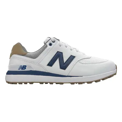 NEW BALANCE 574 GREENS V2 GOLF SHOES - WHITE / NAVY - 7 UK