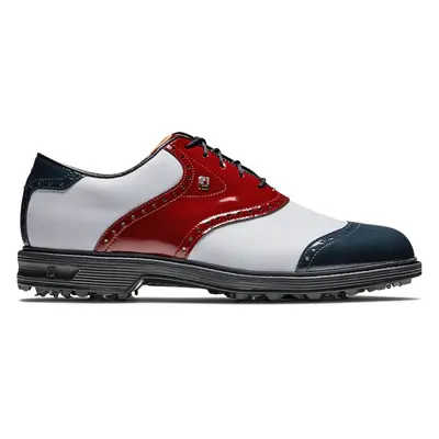 FOOTJOY PREMIER SERIES WILCOX GOLF SHOES 54522 - NAVY / WINE +FREE SHOE BAG - 7 UK