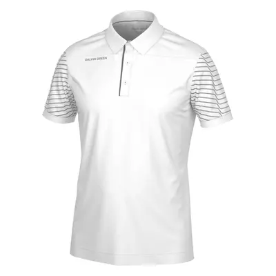 GALVIN GREEN MILION GOLF POLO SHIRT - WHITE / COOL GREY - M