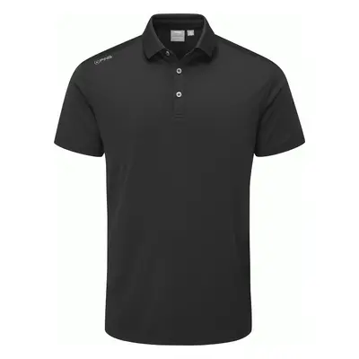 PING 2025 LINDUM GOLF POLO SHIRT - Black , S