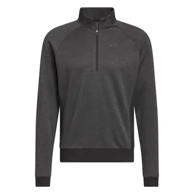 ADIDAS DWR 1/4-ZIP GOLF PULLOVER - BLACK / GREY SIX - S