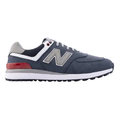 NEW BALANCE 574 GREENS V2 GOLF SHOES - NAVY / RED - 7.5 UK