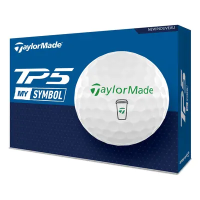 TAYLORMADE 2025 TP5 COFFEE CUP GOLF BALLS - 1 Dozen