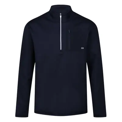 CALVIN KLEIN DELTA 1/2 ZIP GOLF PULLOVER - NAVY - S