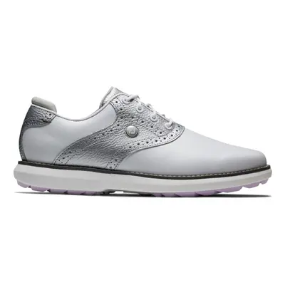 FOOTJOY TRADITIONS SL LADIES 97990 GOLF SHOES - WHITE / SILVER - 4 UK