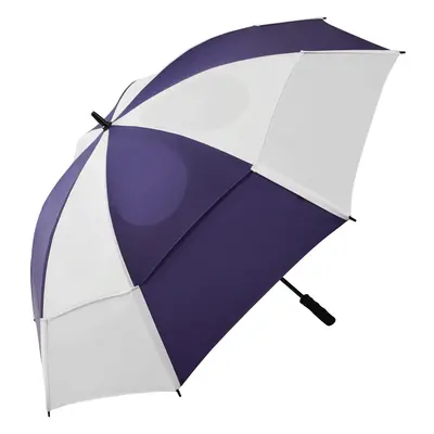 AXGLO HURRICANE 62" DOUBLE CANOPY GOLF UMBRELLA - BLUE / WHITE