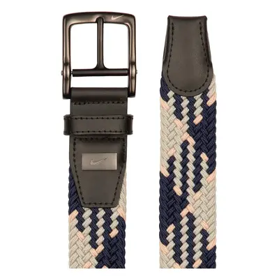 NIKE TOUR G-FLEX DIAMOND STRETCH WOVEN BELT - NAVY MULTI - XL