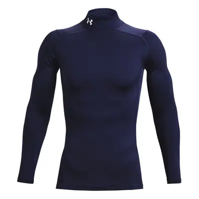 UNDER ARMOUR COMPRESSION LONG SLEEVE GOLF MOCK BASE LAYER - MIDNIGHT NAVY - S