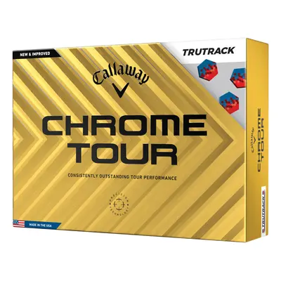 CALLAWAY CHROME TOUR TRUTRACK GOLF BALLS - WHITE - 1 Dozen