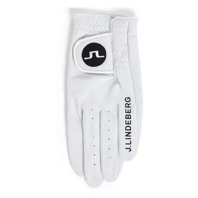 J.LINDEBERG RON LEATHER GOLF GLOVE - WHITE - M