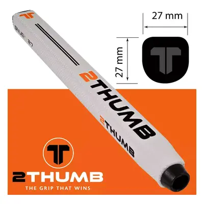 2THUMB SNUG SQ GOLF PUTTER GRIP- WHITE - SNUG SQ 27