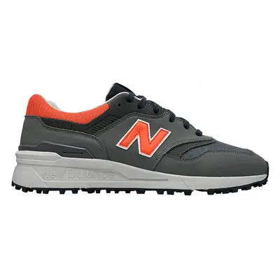 NEW BALANCE 997 SL GOLF SHOES - GREY / ORANGE - 7 UK