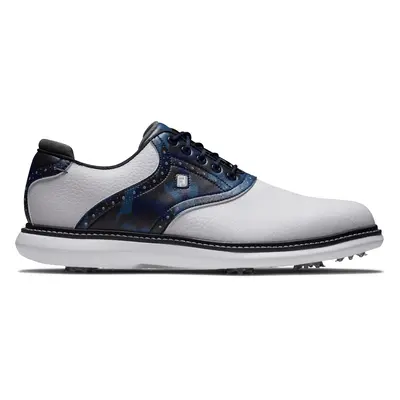 FOOTJOY FJ TRADITIONS 57945 GOLF SHOES - WHITE / NAVY / CAMO - 8 UK