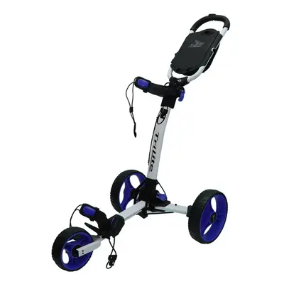 AXGLO TRILITE 3 WHEEL GOLF TROLLEY - WHITE / BLUE +FREE £59.99 ACCESSORY PACK