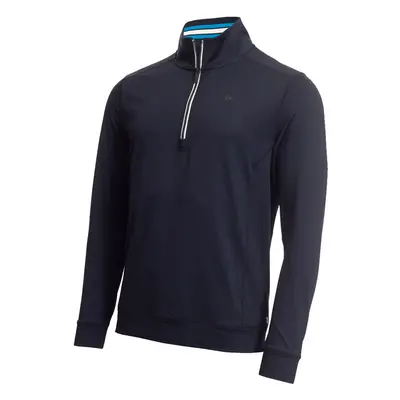 CALVIN KLEIN ORBIT 1/2 ZIP GOLF PULLOVER - NAVY / BLUE - S