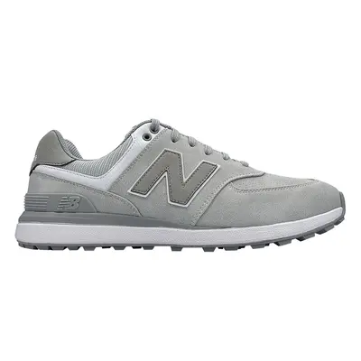 NEW BALANCE 574 GREENS V2 GOLF SHOES - LIGHT GREY - 8 UK