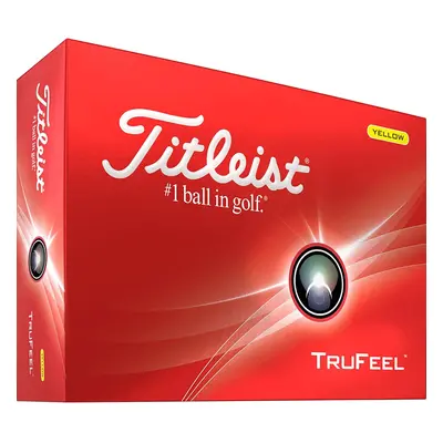 TITLEIST TRUFEEL GOLF BALLS - YELLOW - 1 Dozen