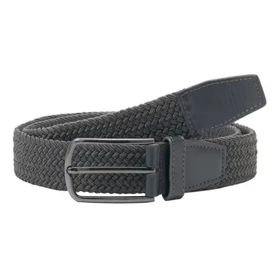 LYLE & SCOTT WOVEN GOLF BELT - ROCK GREY - M/L