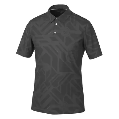 GALVIN GREEN MAZE GOLF POLO SHIRT - BLACK - 2XL