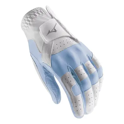 MIZUNO STRETCH FIT LADIES GOLF GLOVE - WHITE / BLUE - LH (FOR RH GOLFER) , One Size